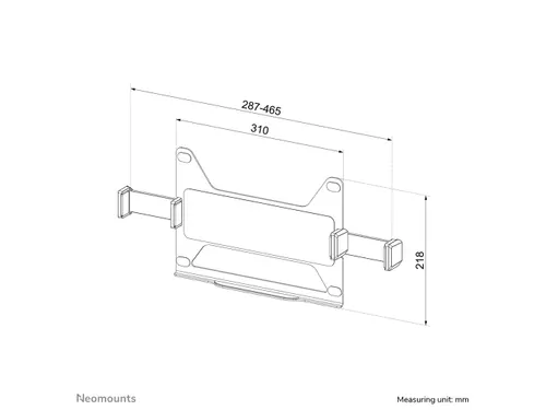 Neomounts NEXT ADS20-425BL1 Laptophouder - 11.6-17.3 inch - 0-8 kg - V