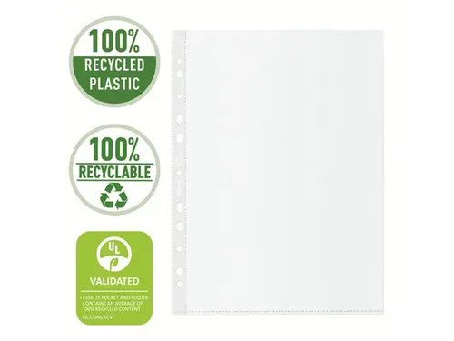 Showtas Esselte A4 11-gaats 100% gerecycled PP transparant