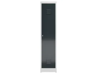 garderobekast 1800x415x500mm 1vak klink sokkel romp RAL7035 RAL7016 - 2