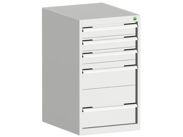 ladekast HxBxD 900x525x650mm 5laden romp RAL7035 front RAL7035