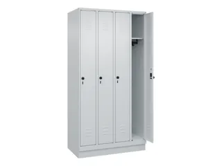 locker,HxBxD 1950x1000x500mm,4vak,vak B 250mm,draaigrendel,sokkel - 2