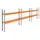 palletstelling,basis+2xaanbouw,HxBxD 3360x11200x750mm,vakl. 3400kg