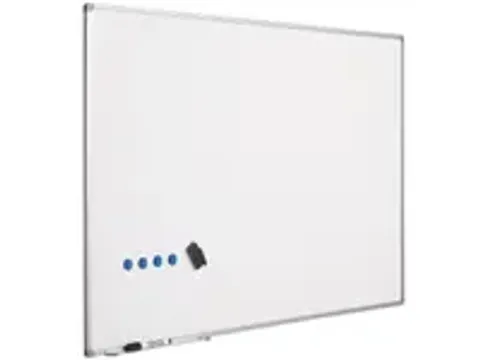 OUTLET Magnetisch Whiteboard 90x120 cm Emaille Staal met Starterkit