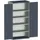 kast met geperforeerde platen,HxBxD 2000x1050x650mm,4xStalen bodem