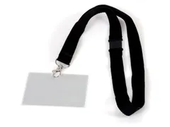 Badge - pashouder Europel met koord 90x60mm