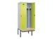 locker met bank,voor scheiding van kleding,HxBxD 2120x800x815mm,2vak