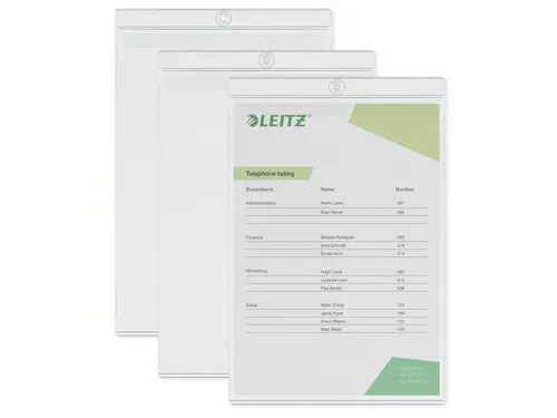 U-map Leitz 4094 A4 met ophangoog 0.20mm PVC transparant