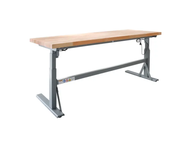 Elektrisch Verstelbaar werkbank HxBxD 700-1170x2000x750mm beukblad