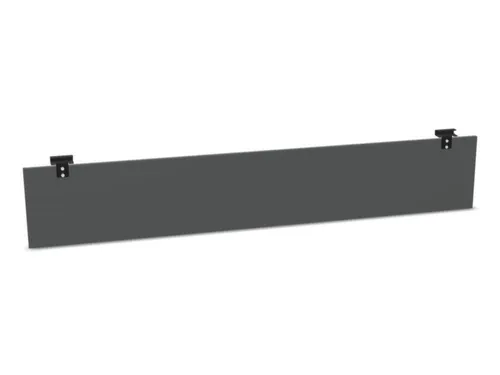 paneel voor knieën,v. in hgte. verst. bureau,B 2000mm,MS-donkergrijs