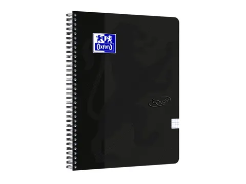 Spiraalblok Oxford Touch A4 ruit 5mm 70vel zwart