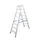 Lichte Universele Trapladder Tweezijdig L 1 87m H 1 51m 2x8treden