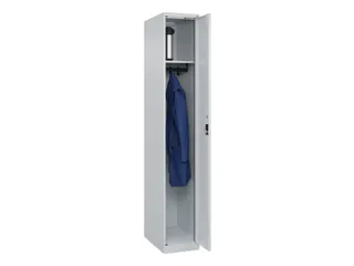 locker,HxBxD 1850x300x500mm,1vak,vak B 300mm,cil.-slot,staand op vloer - 1