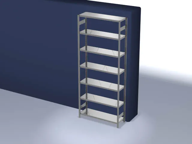 systeemstelling,grondveld,HxBxD 3000x1360x435mm,vakl. 315kg