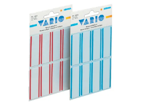Naametiket Herma 1902 54x19mm Wit Rood Acetaatzijde 16 stuks