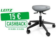 Ergo tabouret Assis actif avec assise confortable, avec roulettes, noi
