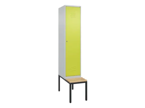 locker met bank,HxBxD 2120x400x815mm,1vak,vak B 400mm,cil.-slot