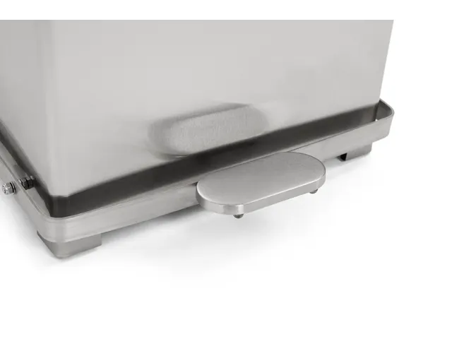 Poubelle à pédale industrielle 27L inox mat