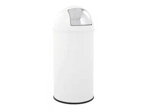 Afvalbak Pushcan 40 Liter Wit