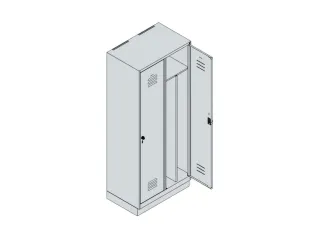 locker voor scheiding van kleding,HxBxD 1950x800x500mm,2vak - 3