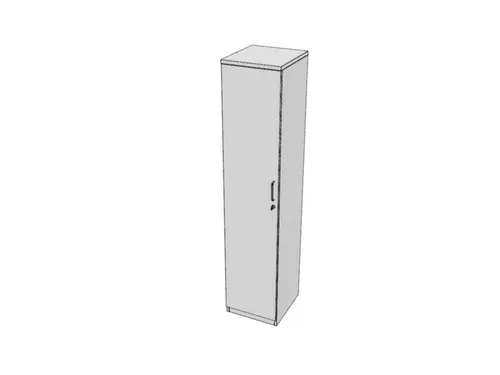 kantoorkast,HxBxD 1895x400x445mm,Bl-wit