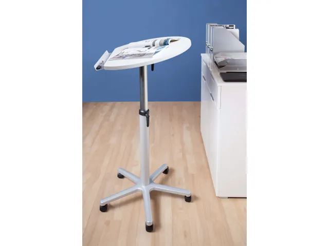Poste de travail ergonomique Assis-Debout Mélamine Gris