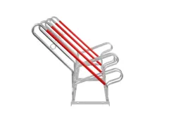 supports cycles HxlxP 930x1400x820mm 4emplacements de réglage