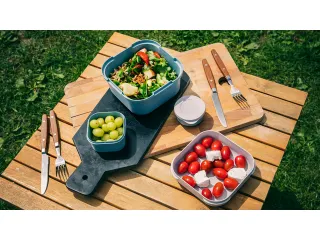 #*Lunch kit Blauw Sigma home food17,7 x 17,7 x 8,7 cm - 7