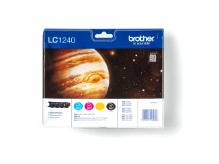 Brother LC-1240 Inktcartridge Zwart + 3 Kleuren Voordeelset - 3