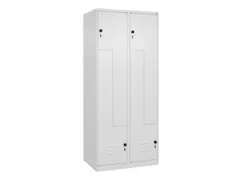 Z-garderobekast,HxBxD 1850x800x500mm,vak B 200/400mm,draaigrendel