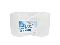 Toiletpapier Cleaninq maxi jumbo 2 laags 350m Wit 6 rollen