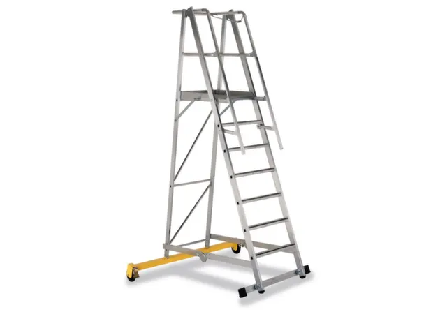 Platformladder Aluminium Bordes H X B X D 1800X 600X 630Mm 7Treden