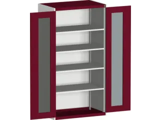 systeemkast,HxBxD 2000x1050x650mm,4xStalen bodem,5-punts sluitsysteem - 2