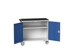 établi roulant HxlxP 965x1050x550mm plateau acier