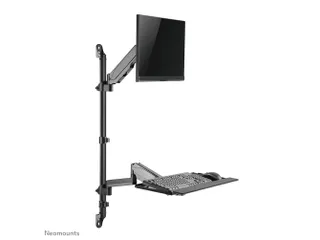 Neomounts WL90-325BL1 Zit-sta werkstation wand - 17-32 inch - 1-9 kg ( - 15