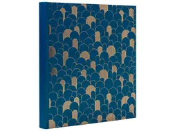Fotoalbum Exacompta 29x32cm 60 zwarte pagina's Néo Déco blauw