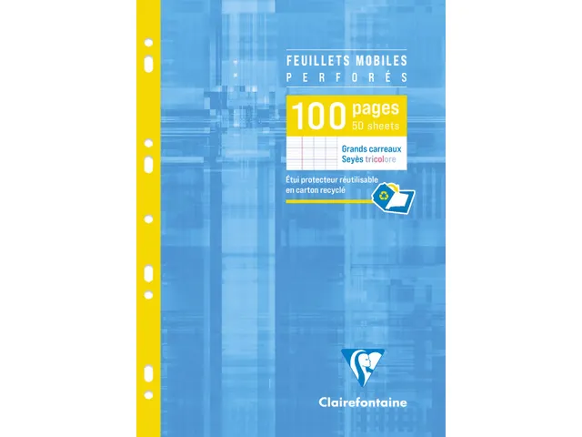 ringbandinterieur Metric A4 9-gaats losse bladen 50 vel seyès