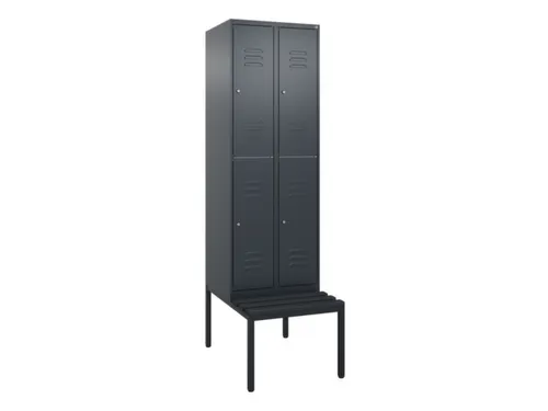 Dubbeldekse dekenkist,HxBxD 2120x600x815mm,2x2vak.,vak B 300mm