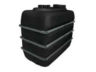 Opslagtank Ruimtebesparend Pe Hxlxb 1650X1870X1000Mm 2500 Liter Zwart - 1