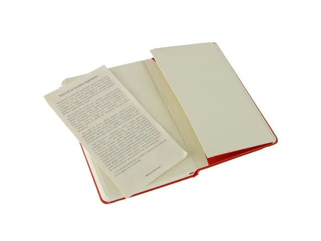 Notitieboek Moleskine large 130x210mm lijn hard cover scarlet red