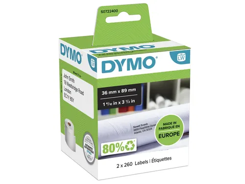 Etiket Dymo 99012 Labelprint Eurolabel 36x89mm S0722400