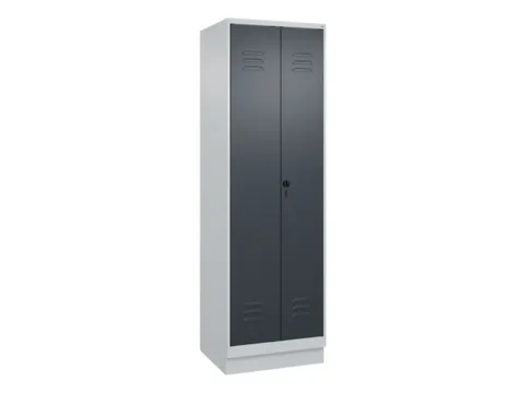 armoire vestiaire noir et blanc HxlxP 1950x600x500mm 2compart.