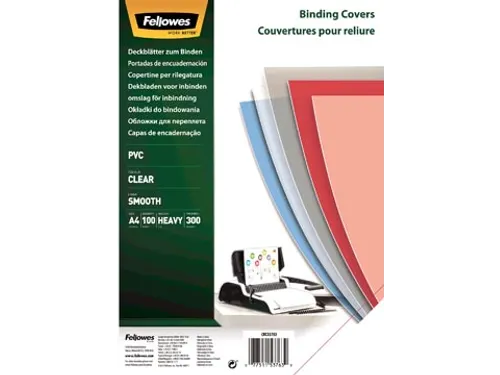 omslagen ft A4 transparant PVC, 300 micron, pak van 100 stuks