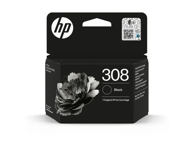 HP 308 Inktcartridge Zwart 7FP21UE Origineel