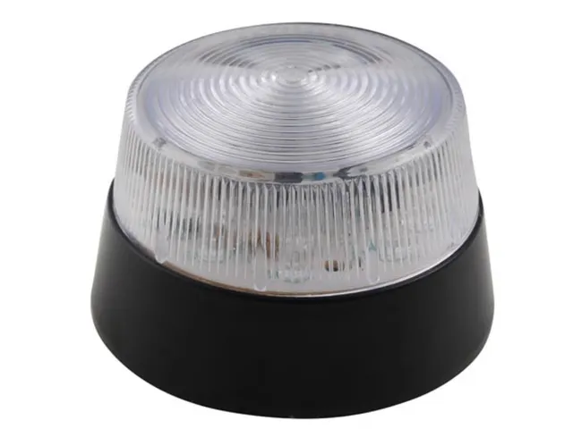 LED Knipperlicht Transparant 12 VDC ø 77mm