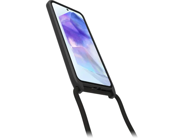 React Necklace Hoesje met koord Galaxy A55 5g zwart