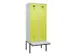 locker met bank,voor scheiding van kleding,HxBxD 2120x800x815mm,2vak