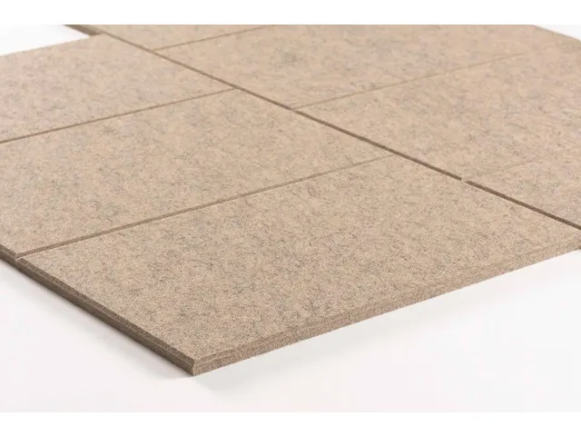 Carreau acoustique PET-Feutre Parallélogramme Beige 30x25cm 22pcs