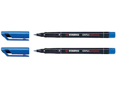 Viltstift STABILO OHpen 842/41 permanent rond fijn blauw