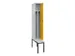 locker met bank,voor scheiding van kleding,HxBxD 2120x300x815mm,1vak