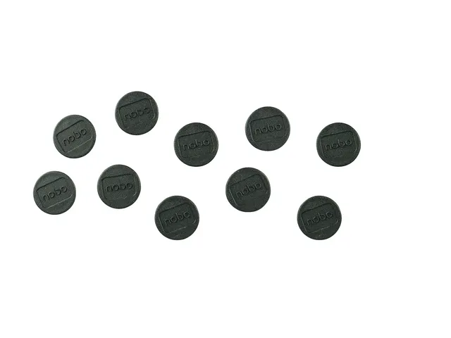 Aimant Nobo 24mm noir 10 pièces